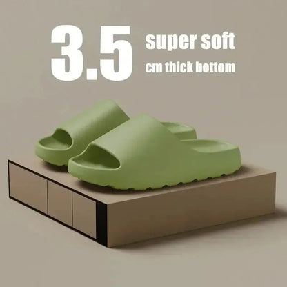 EVA Thick Sole Slides – Soft Summer Beach Slippers for Women & Men - Rehmiar