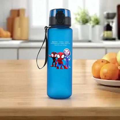 650ml Cartoon Superhero Kids Water Bottle – Portable Sports Travel Drink Cup - Rehmiar