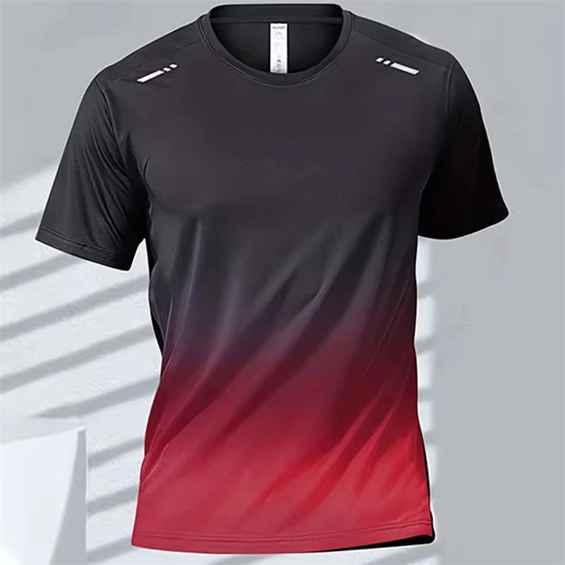 Men's Badminton Top Quick Drying Fitness Training Sport GYM Tops - Rehmiar