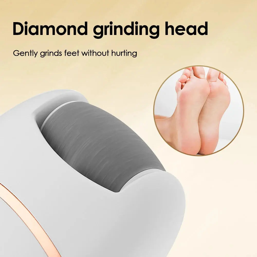 Electric Foot Grinder – Automatic Pedicure Tool for Removing Dead Skin, Calluses & Thick Leather, Gentle Exfoliation with 2 Speeds - Rehmiar