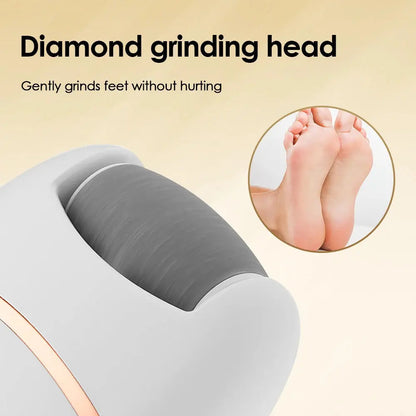 Electric Foot Grinder – Automatic Pedicure Tool for Removing Dead Skin, Calluses & Thick Leather, Gentle Exfoliation with 2 Speeds - Rehmiar