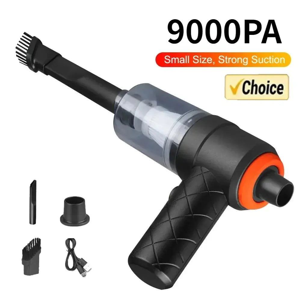 Wireless Car Vacuum Cleaner 120W Cordless Dust Handheld Auto Portable Vacuum High-power Vacuum Cleaner for Home Office Car - Rehmiar