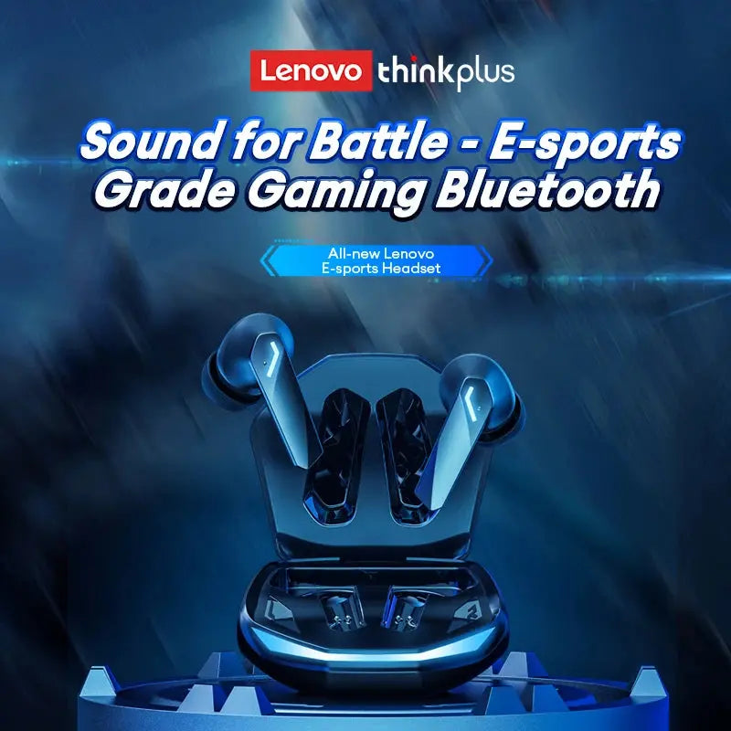 Lenovo GM2 Pro Wireless Bluetooth Earphones – Touch Control Gaming Earbuds with Noise Reduction, HiFi Stereo for Sport & Music - Rehmiar