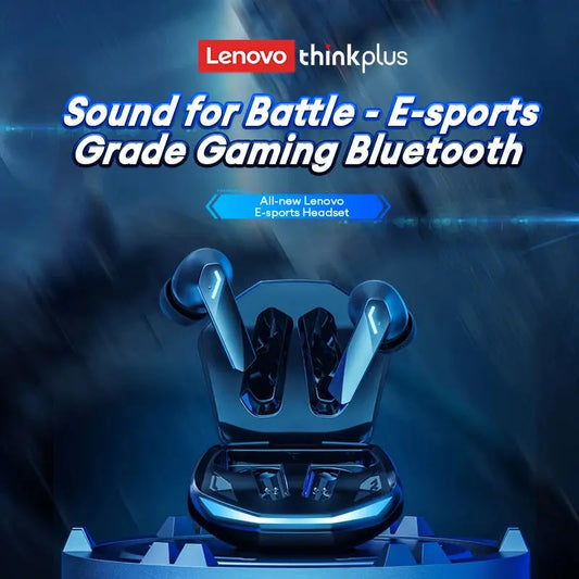 Lenovo GM2 Pro Wireless Bluetooth Earphones – Touch Control Gaming Earbuds with Noise Reduction, HiFi Stereo for Sport & Music - Rehmiar