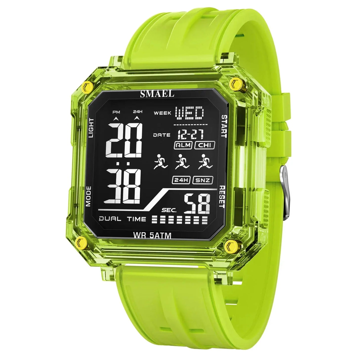 SMAEL Men’s Waterproof Quartz Sport Watch – Luminous Dial, Alarm & Fashion Business Style - Rehmiar