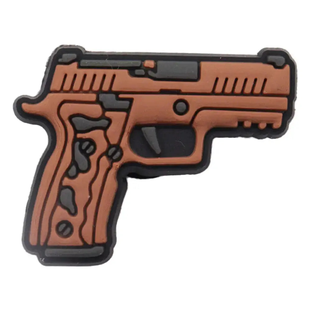 Cool PVC Shoe Charms for Clogs – Gun, Money, Wine & Flag Decorative Buckles - Rehmiar
