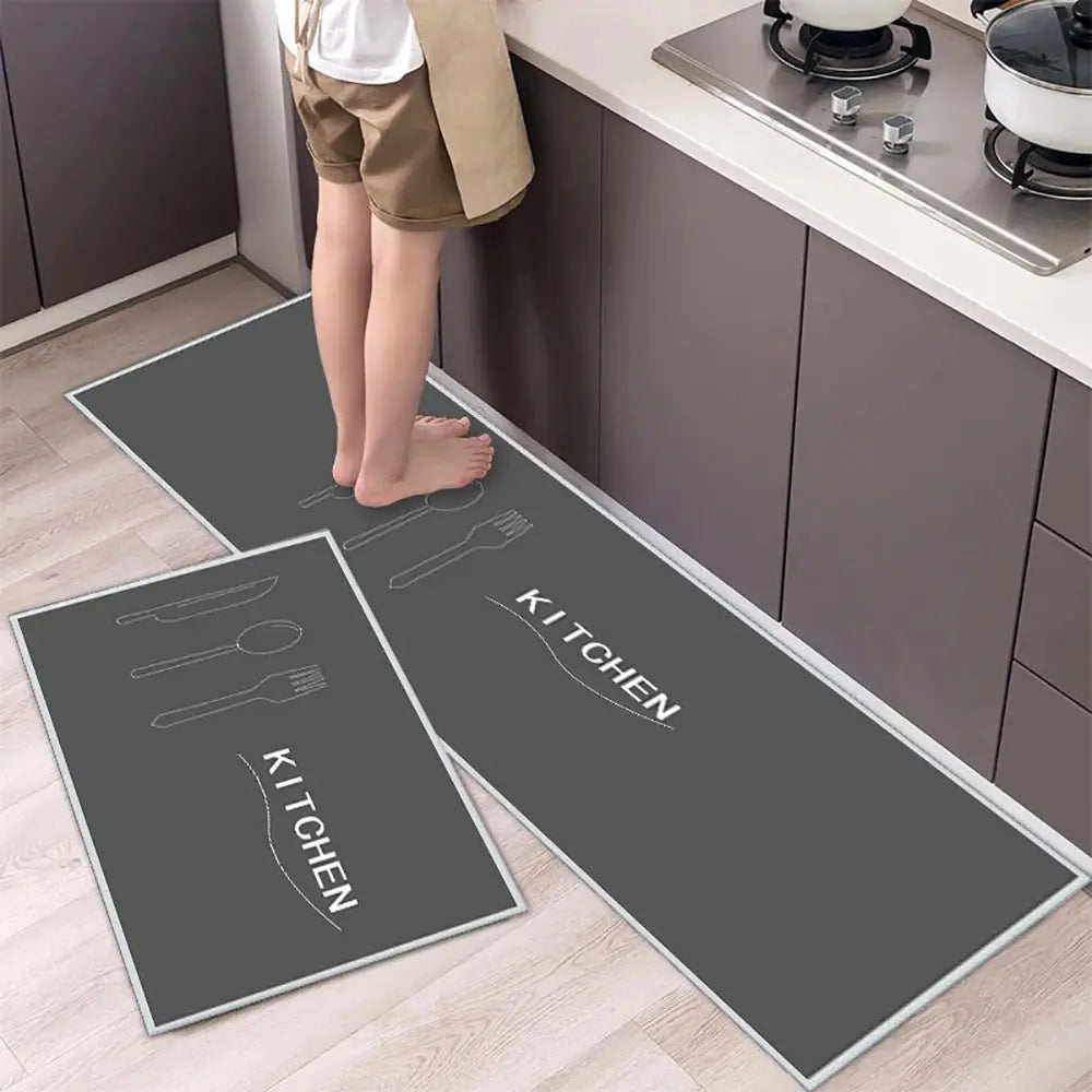 Soft Washable Kitchen Floor Mat – Anti Slip Carpet for Bedroom, Living Room, Hallway, Bathroom & Entrance Doormat