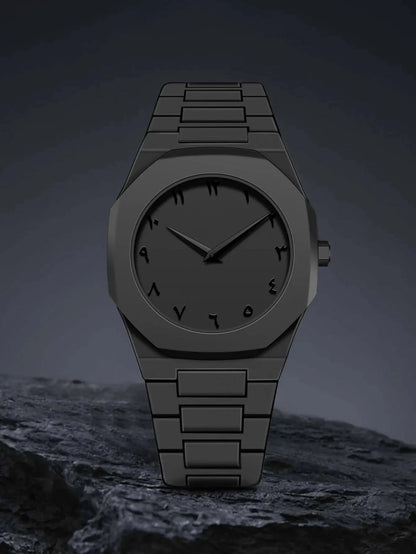 LUCKYFOX Men’s Graffiti Art Quartz Watch – Trendy Luxury Street Style Timepiece - Rehmiar