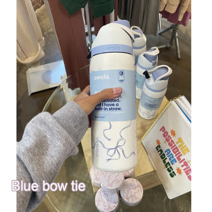 Owala Insulated Stainless Steel Water Bottle with Straw, BPA-Free Sports Water Bottle, Great for Travel - Rehmiar