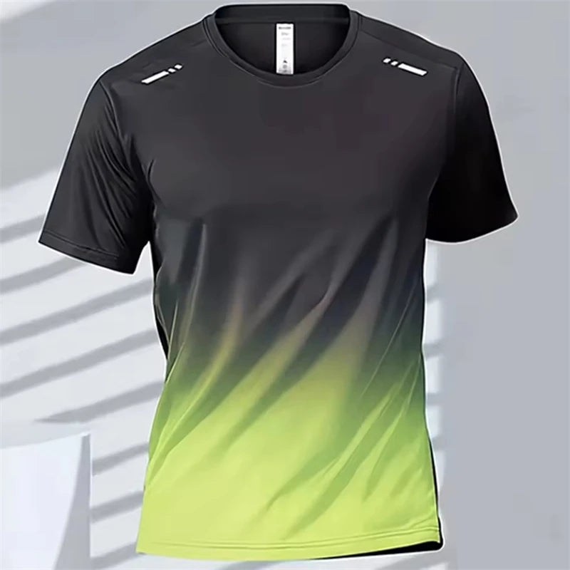 Men's Badminton Top Quick Drying Fitness Training Sport GYM Tops - Rehmiar