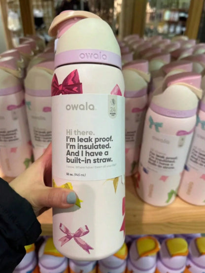 Insulated Stainless Steel Sports Water Bottle with Straw - Rehmiar