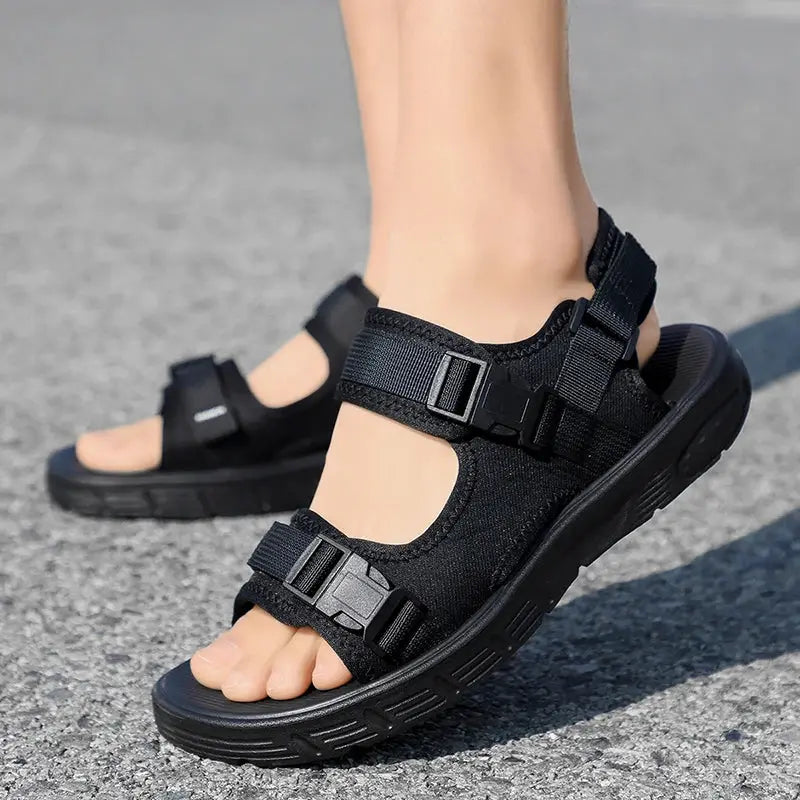 Men’s Sport Sandals – Non-Slip Soft Sole Beach & Driving Summer Shoes - Rehmiar
