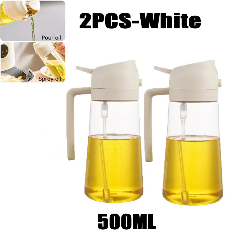 Plastic Spray Oil Sprayer 2in1 Bottle Oil Dispenser Rehmiar