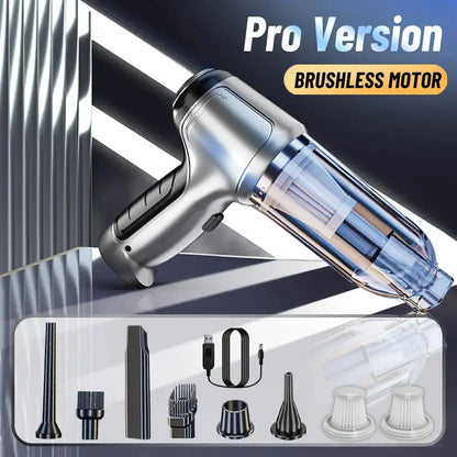 Portable Wireless Car Vacuum Cleaner – Multifunctional Powerful Handheld Strong Suction Cleaner - Rehmiar