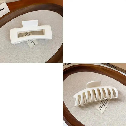 2025 New Soft Silicone Hair Claw Clips for Women Non Fragile Bendable Shark Clip Anti Drop Hairpin Headgear Does Not Hurt Hair - Rehmiar