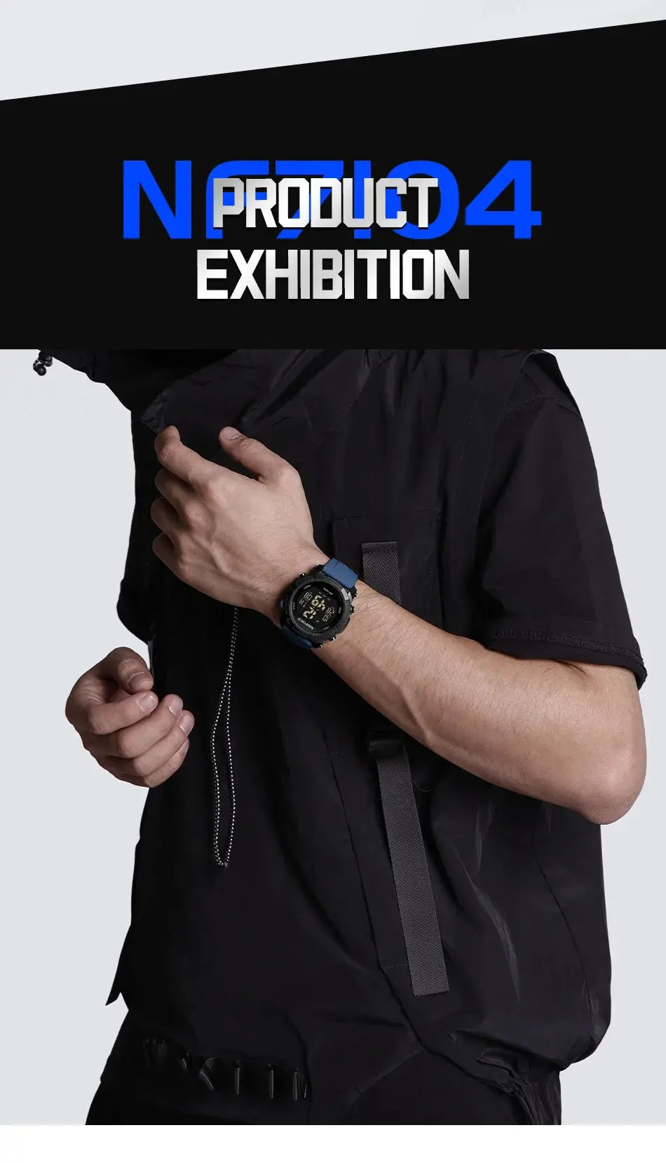 Naviforce  Luxury Men's Fashion Watch – Water Resistant Silicone Strap LCD Electronic Clock