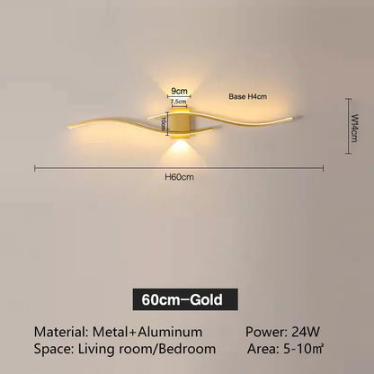Modern Long Strip LED Wall Lamp - Rehmiar
