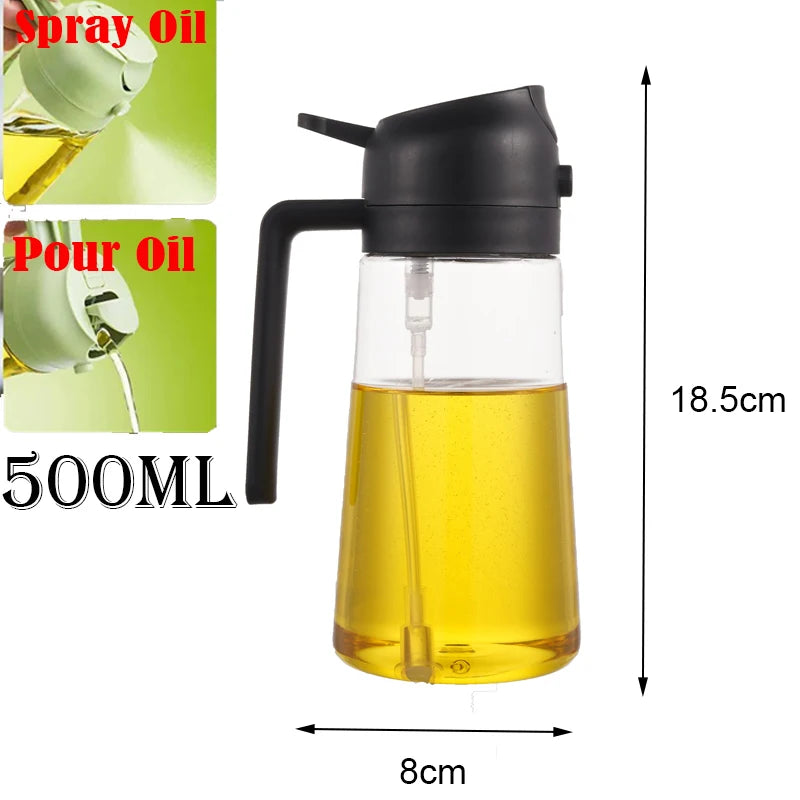 Plastic Spray Oil Sprayer 2in1 Bottle Oil Dispenser Rehmiar