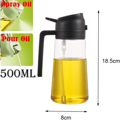 Plastic Spray Oil Sprayer 2in1 Bottle Oil Dispenser Rehmiar