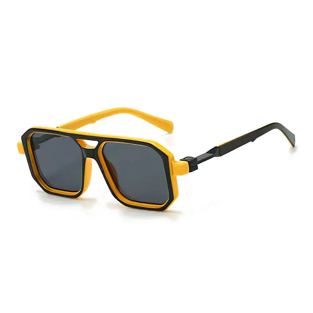 Anti-Blue Light Square Glasses – Lightweight Transparent Black Frame Eyewear for Men Women - Rehmiar