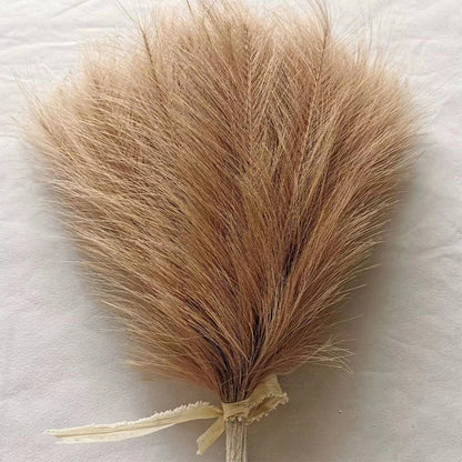 Fluffy Pampas Grass Boho Decor Artificial Flower - Rehmiar