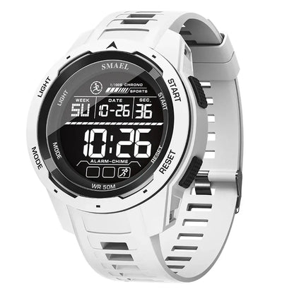 SMAEL Digital Sports LED Wristwatches Men's 50m Waterproof Digital Light Stopwatch Watch for Men - Rehmiar