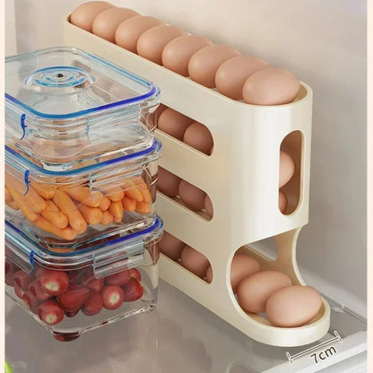 4-layer Slide Egg Storage Box Ladder Style Egg Box - Rehmiar