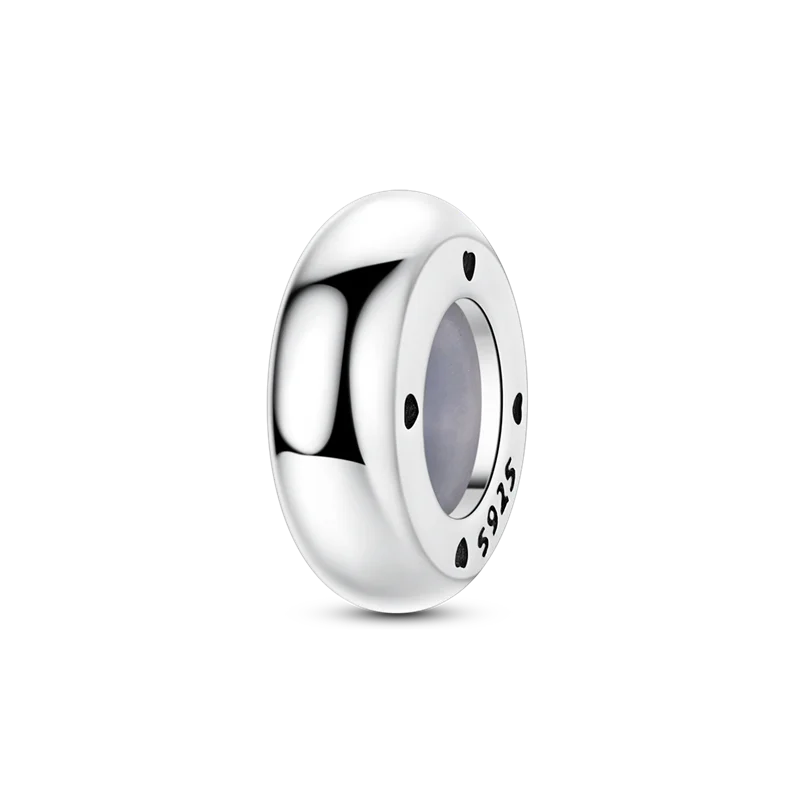 925 Sterling Silver Rainbow Zircon Beautifully Shaped Silicone Stopper Charms Beads - Rehmiar