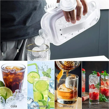 2-in-1 Portable Ice Maker Water Bottle – Folding Ice Cube Mold & Drink Bottle - Rehmiar