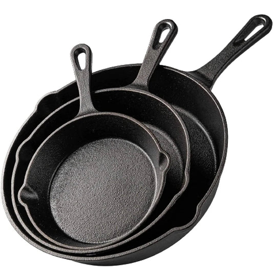 Cast Iron Frying Pan, Non-stick Skillet Breakfast Pan Omelette Pancake Pot Induction Cooking Cookware Rehmiar