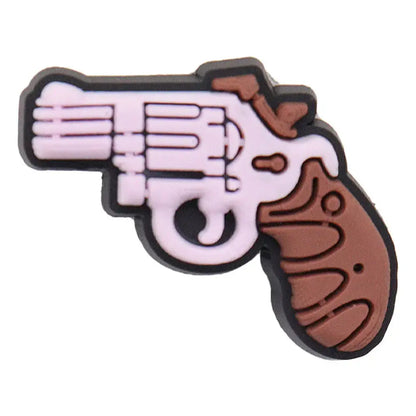 Cool PVC Shoe Charms for Clogs – Gun, Money, Wine & Flag Decorative Buckles - Rehmiar