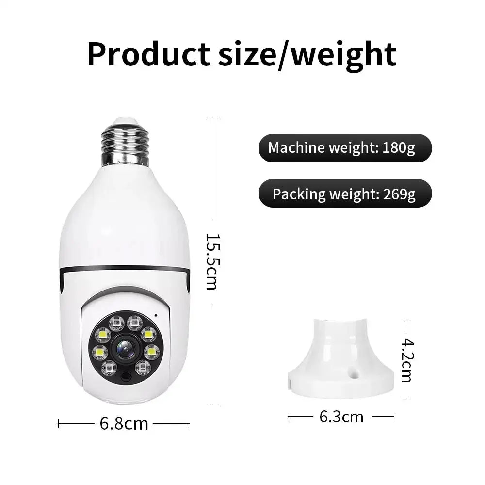 Wi-Fi Mini Surveillance Camera – Full Colour Night Vision, Auto Human Tracking & Zoom, Indoor Security Monitor Rehmiar
