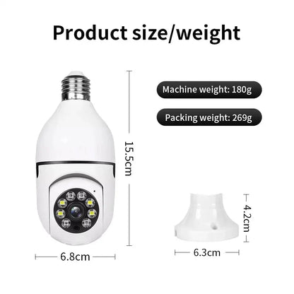 Wi-Fi Mini Surveillance Camera – Full Colour Night Vision, Auto Human Tracking & Zoom, Indoor Security Monitor Rehmiar