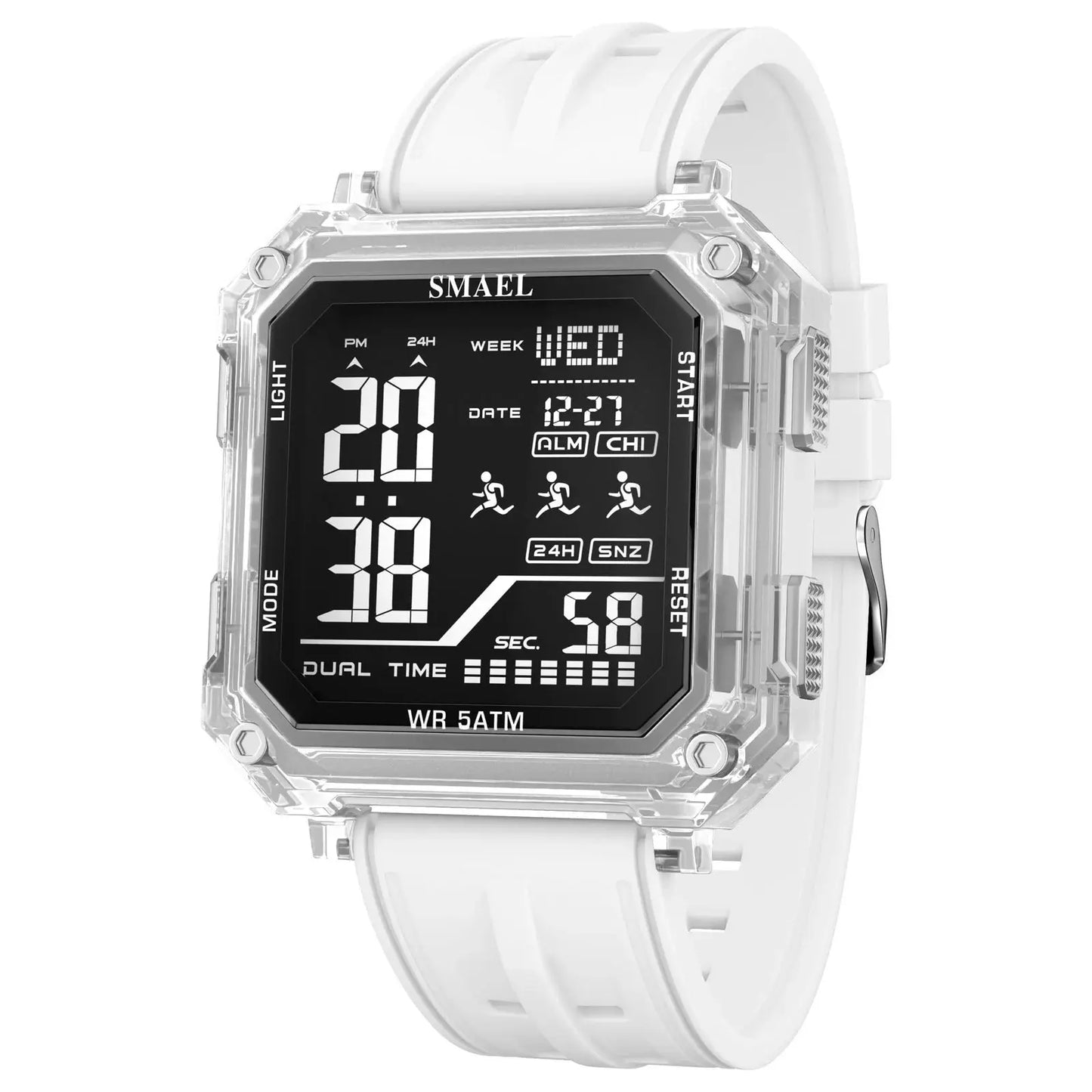 SMAEL Men’s Waterproof Quartz Sport Watch – Luminous Dial, Alarm & Fashion Business Style - Rehmiar