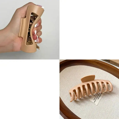 2025 New Soft Silicone Hair Claw Clips for Women Non Fragile Bendable Shark Clip Anti Drop Hairpin Headgear Does Not Hurt Hair - Rehmiar