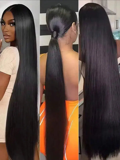 42 Inch Bone Straight Brazilian Human Hair Bundles – Raw Extensions for Women - Rehmiar