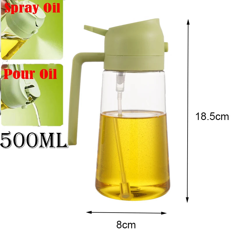 Plastic Spray Oil Sprayer 2in1 Bottle Oil Dispenser Rehmiar