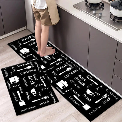 Soft Washable Kitchen Floor Mat – Anti Slip Carpet for Bedroom, Living Room, Hallway, Bathroom & Entrance Doormat