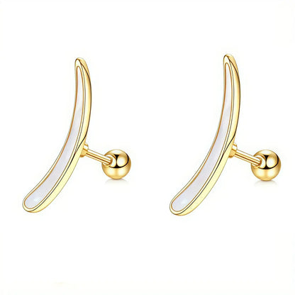 2Pcs 16G Stainless Steel Screw Back Stud Earrings for Women, Cubic Zirconia Cartilage Conch Helix Ear Piercing