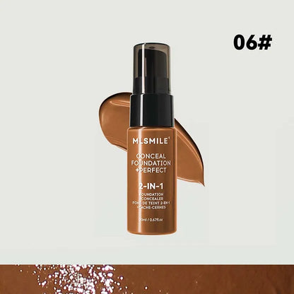 Face Foundation Cream Oil-Control Matte BBCream Waterproof Lasting Concealer Liquid Full Coverage Matte Base Professional Makeup - Rehmiar