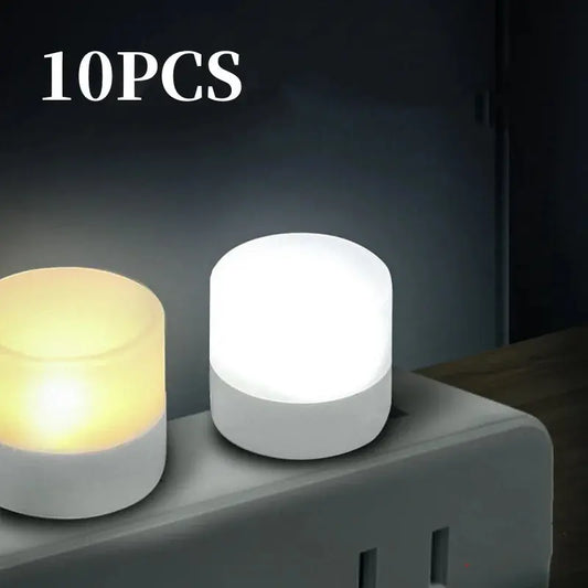 Mini USB LED Night Light – Warm White Eye-Care Reading & Night Lamp - Rehmiar