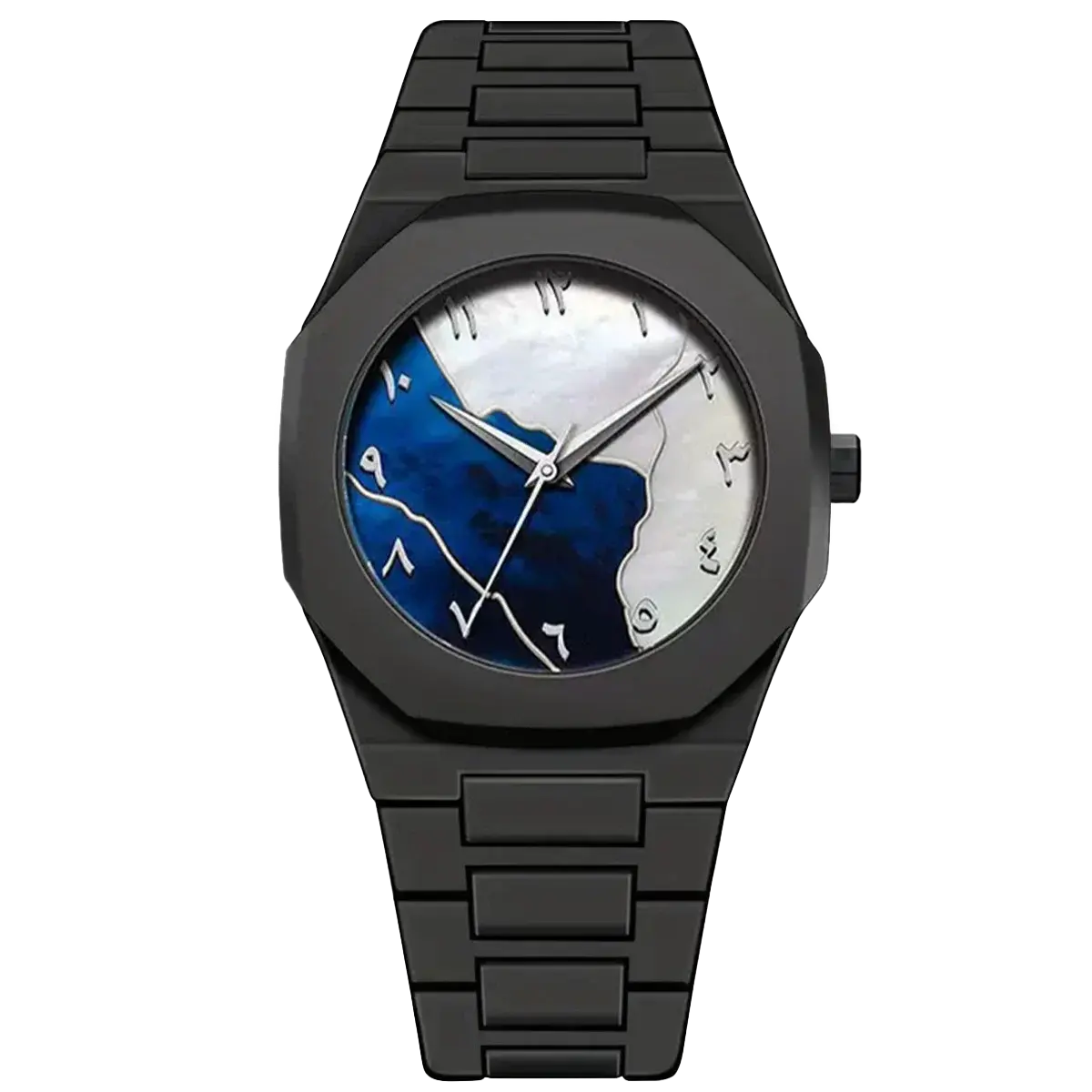 LUCKYFOX Men’s Graffiti Art Quartz Watch – Trendy Luxury Street Style Timepiece - Rehmiar
