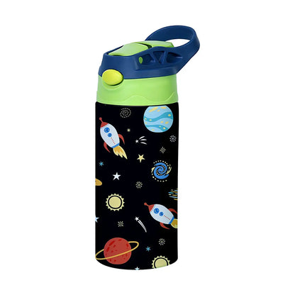 350ml Cartoon Insulated Stainless Steel Thermos Cup – Kids Cartoon Print Vacuum Flask - Rehmiar