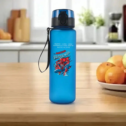 650ml Cartoon Superhero Kids Water Bottle – Portable Sports Travel Drink Cup - Rehmiar