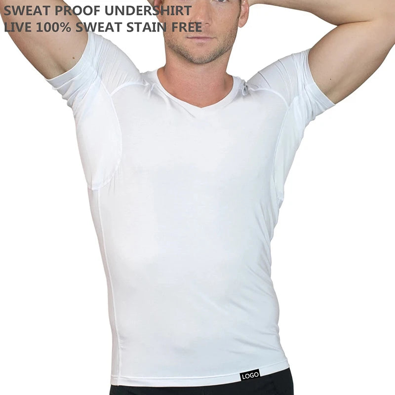 Men Anti-transpiration Underarm Sweat Proof Undershirt - Rehmiar