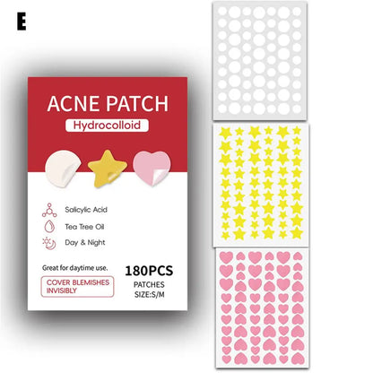 360Pcs Colourful Invisible Pimple Removal Hydrocolloid Anti-Acne Patches - Rehmiar