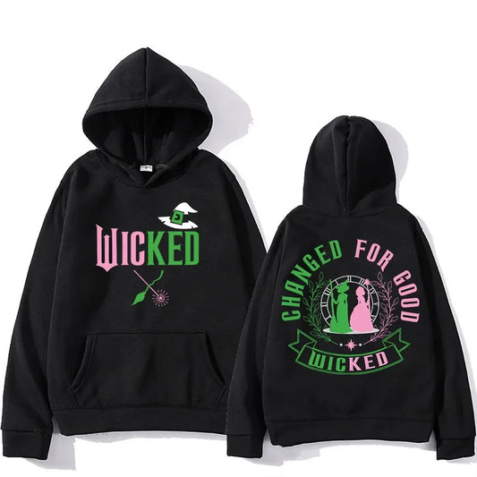 Wicked Hooded for Autumn/Winter Manga Hooded Retro Sweatshirt Comfortable Clothes