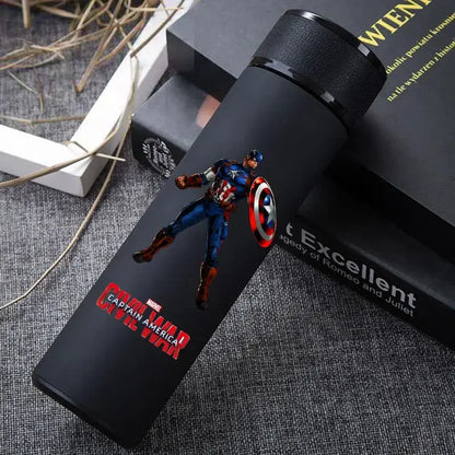 304 Stainless Steel Superhero Insulated Thermos with Cup – Cartoon Vacuum Water Bottle - Rehmiar
