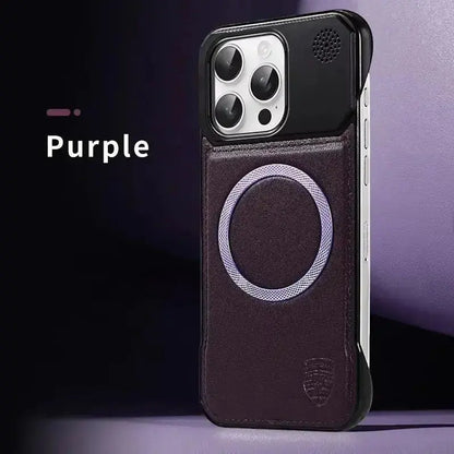 Luxury Magnetic Leather Aromatherapy Case for iPhone 11–17 Pro Max – Wireless Charging Compatible - Rehmiar