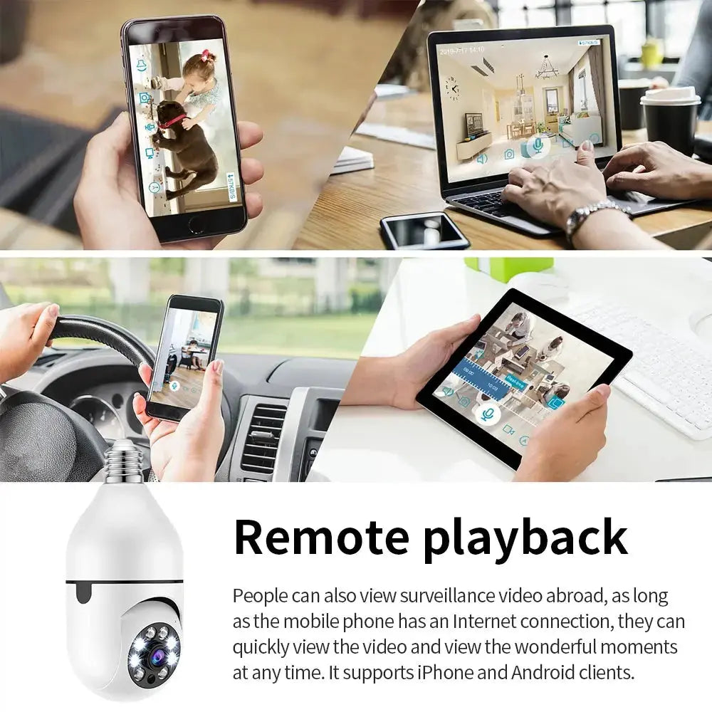 Wi-Fi Mini Surveillance Camera – Full Colour Night Vision, Auto Human Tracking & Zoom, Indoor Security Monitor Rehmiar